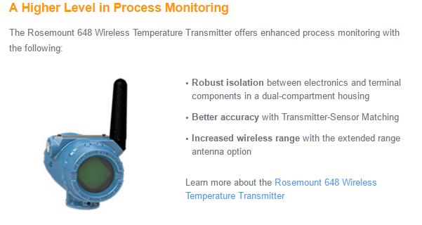 Rosemount 648 Wireless Temperature Transmitter